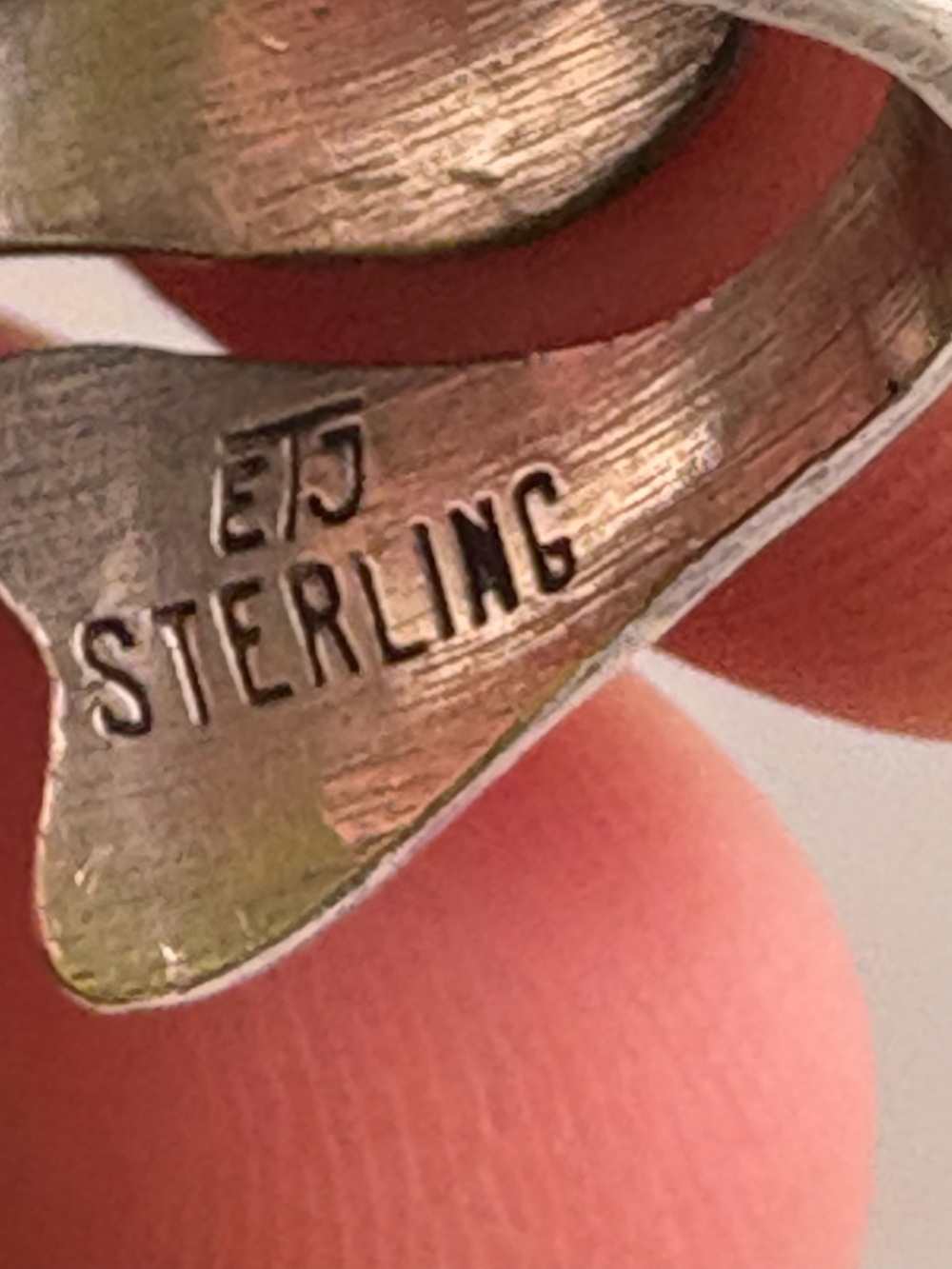 Vintage sterling silver Wrap Fish Knuckle Ring Native American - Picture 12 of 13